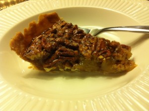 pecan pie slice